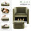 Accent Chair & Storable Ottoman Sherpa Chair w/Storage Ottoman - Plush & Space-Saving Design-742112768