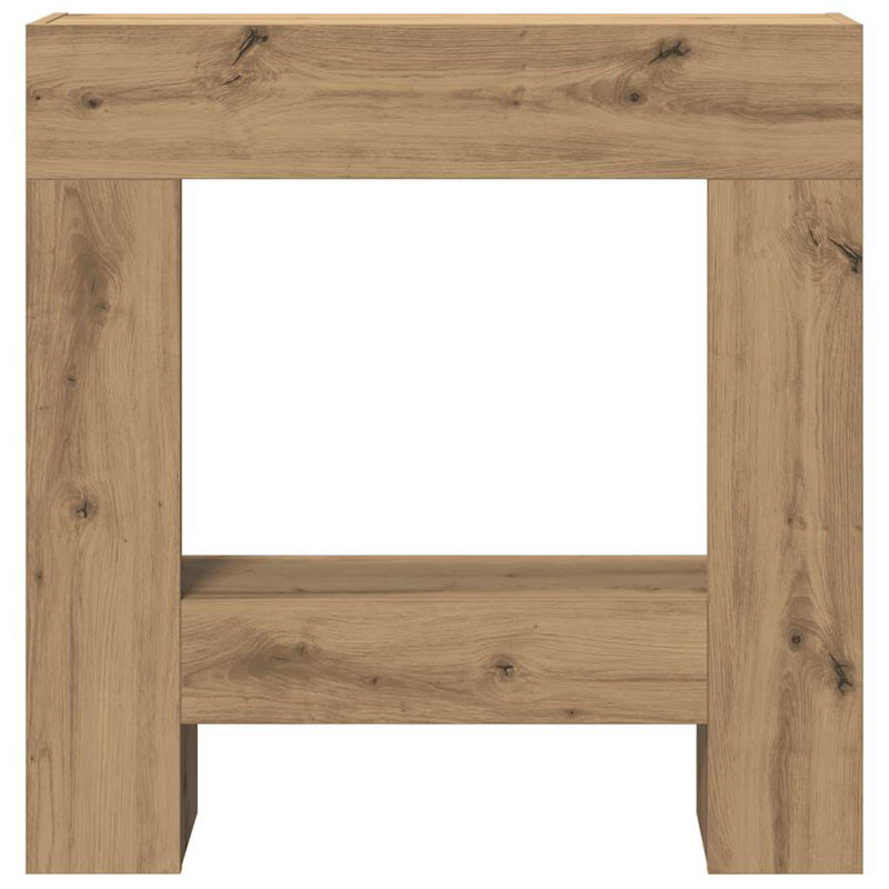Fireplace Surround 81X18x82 Cm Engineered Wood, Artisan Oak