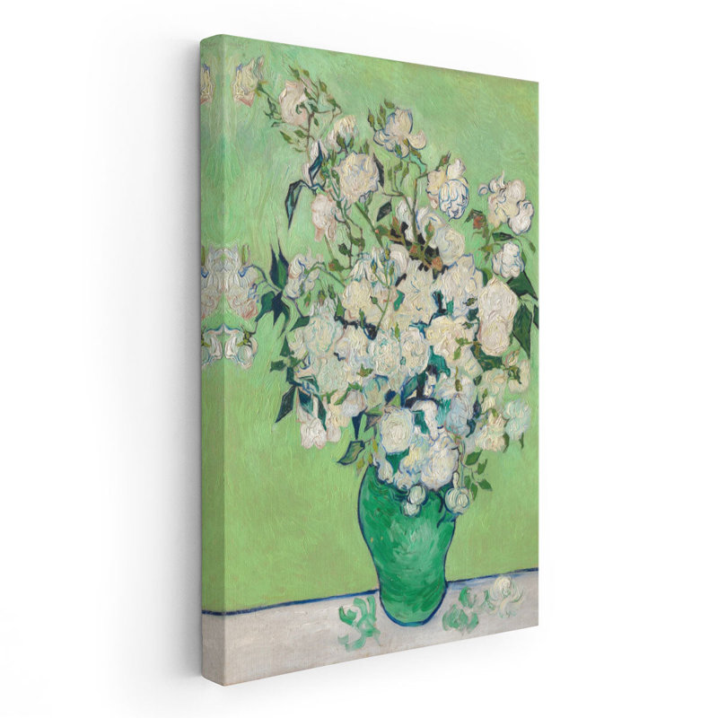 Roses, 1890 - reproduction d'art sur toile, H 24 po x l 16 po