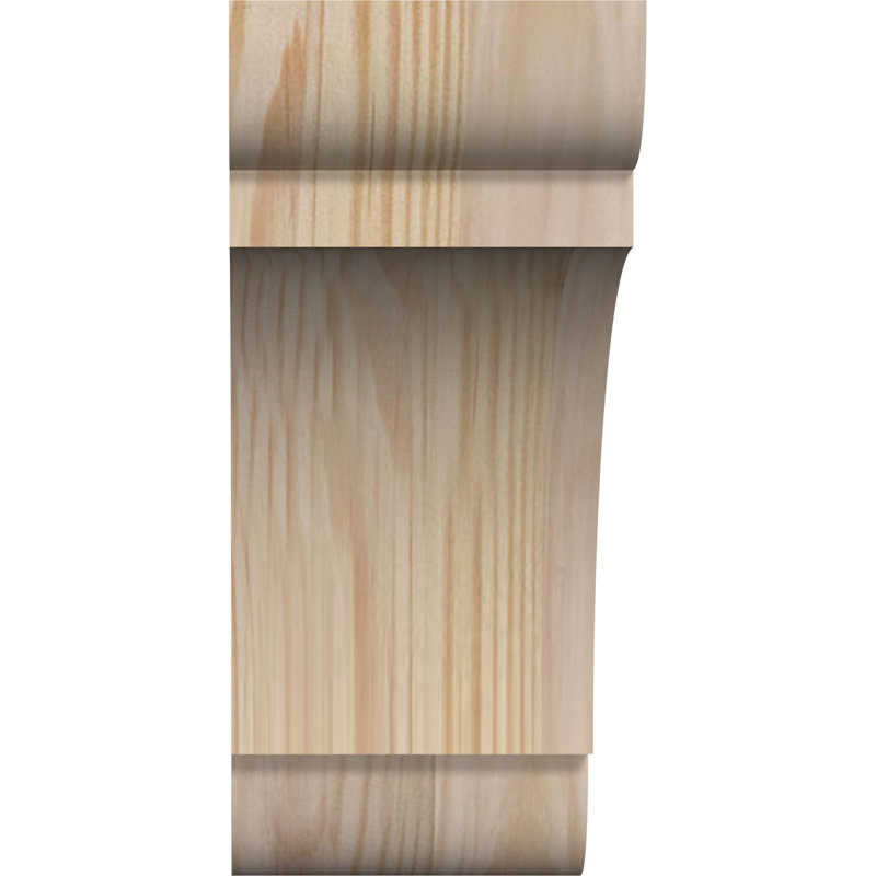 14" Smooth Douglas Fir Wood Corbel Brace