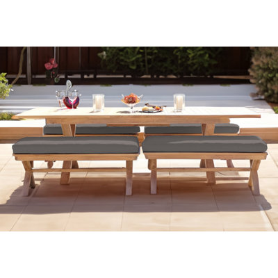 Ensemble repas d'extérieur rectangulaire pour 8 personnes L 79 po Buroker