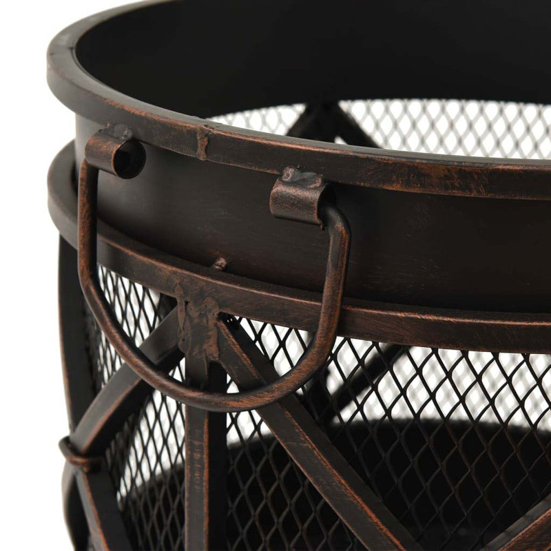 Hada Column Steel Wood Burning Fire Pit