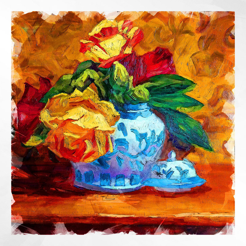 " Garden Bouquet 639 ", 36" H x 36" W x 1.5" D