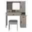 Bureau de coiffeuse avec miroir coulissant et lumières-1580355308