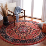 Manado Oriental Red/Blue Area Rug