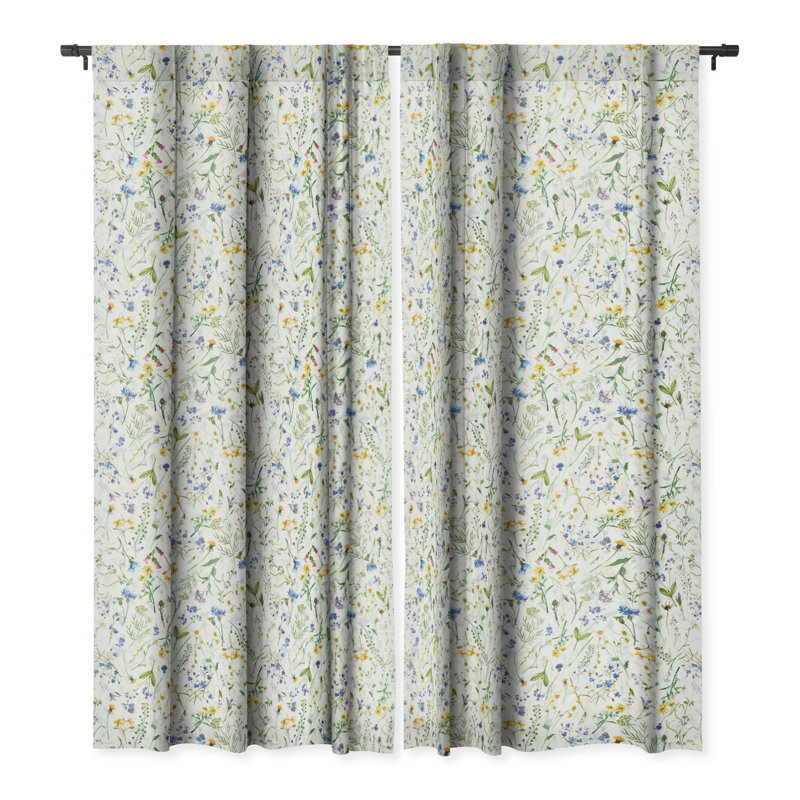 Masha Blackout Curtain Pair, 50" W x 63" L