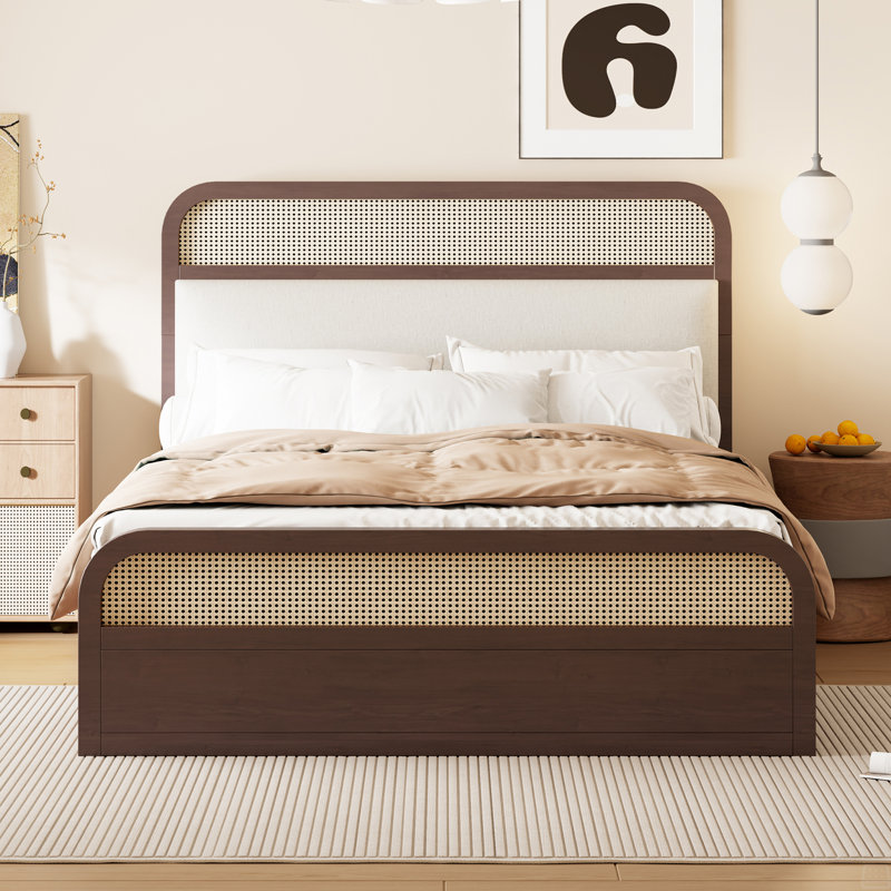 Grand lit plateforme avec lit gigogne et 2 tiroirs