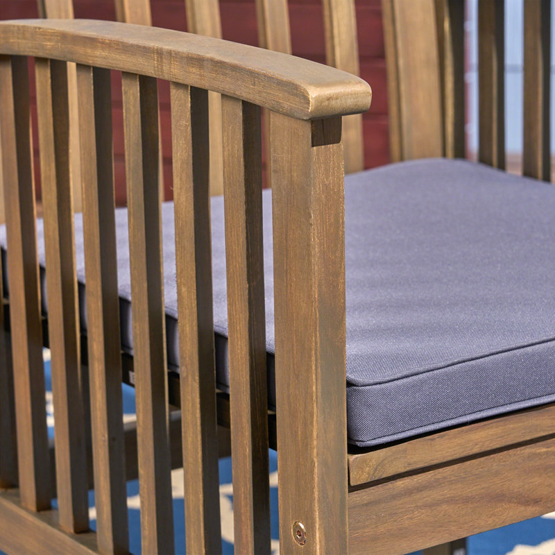 Ensemble de 2 chaises d'extérieur Farmhouse, Gris foncé