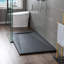 Base de douche à surface solide l 59/60 po x P 31,5 po, antidérapante, profil bas, incurvée, accessible en fauteuil roulant-87073665-87073668