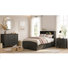 Bedroom Set With Storage Bed, Bookcase Headboard & Matching Case Pieces