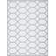 Tapis rectangulaire en plastique tressé à la machine gris / blanc Howardine-1730757761