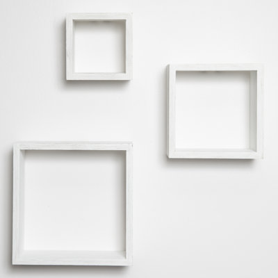 Akeesha 3 Piece Square Cube Shelf