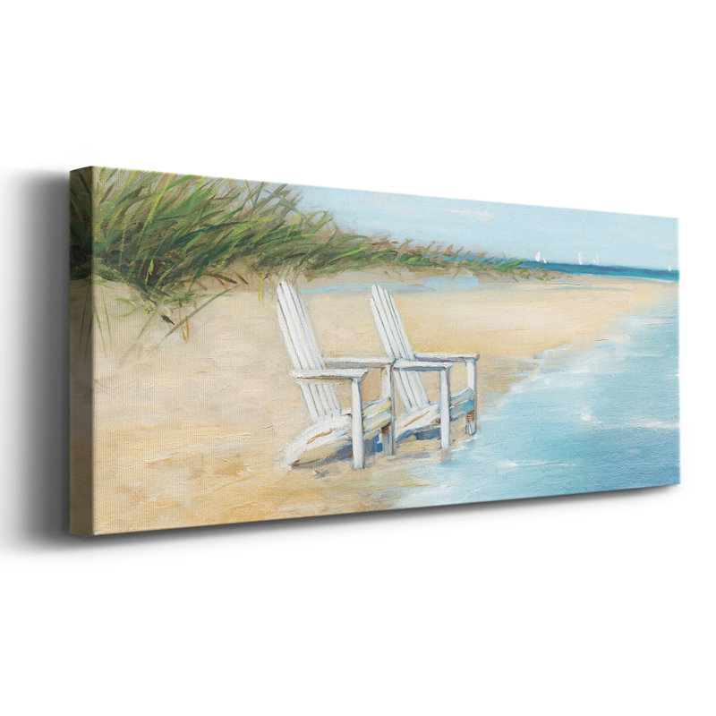 Vue sur l'eau II sur toile, H 8 po x l 20 po x P 1,5 po
