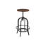 Tabouret pivotant en bois massif Jaydynn