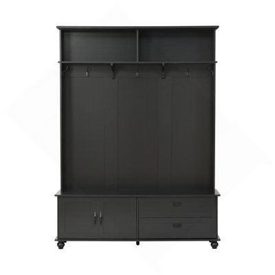 Lavance Hall Tree with Bench and Shoe Storage, 2 Large Drawers