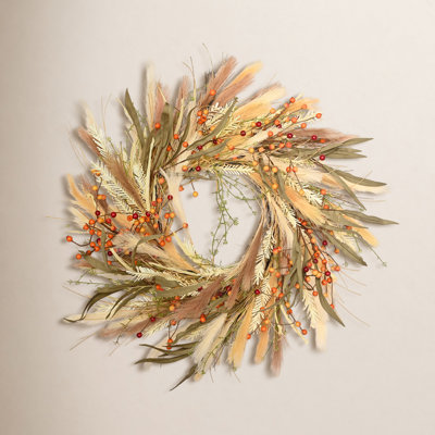 Gisello Handcrafted Faux 26'' Wreath