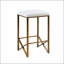 Tabouret de comptoir rembourré sans dossier, H 26 po