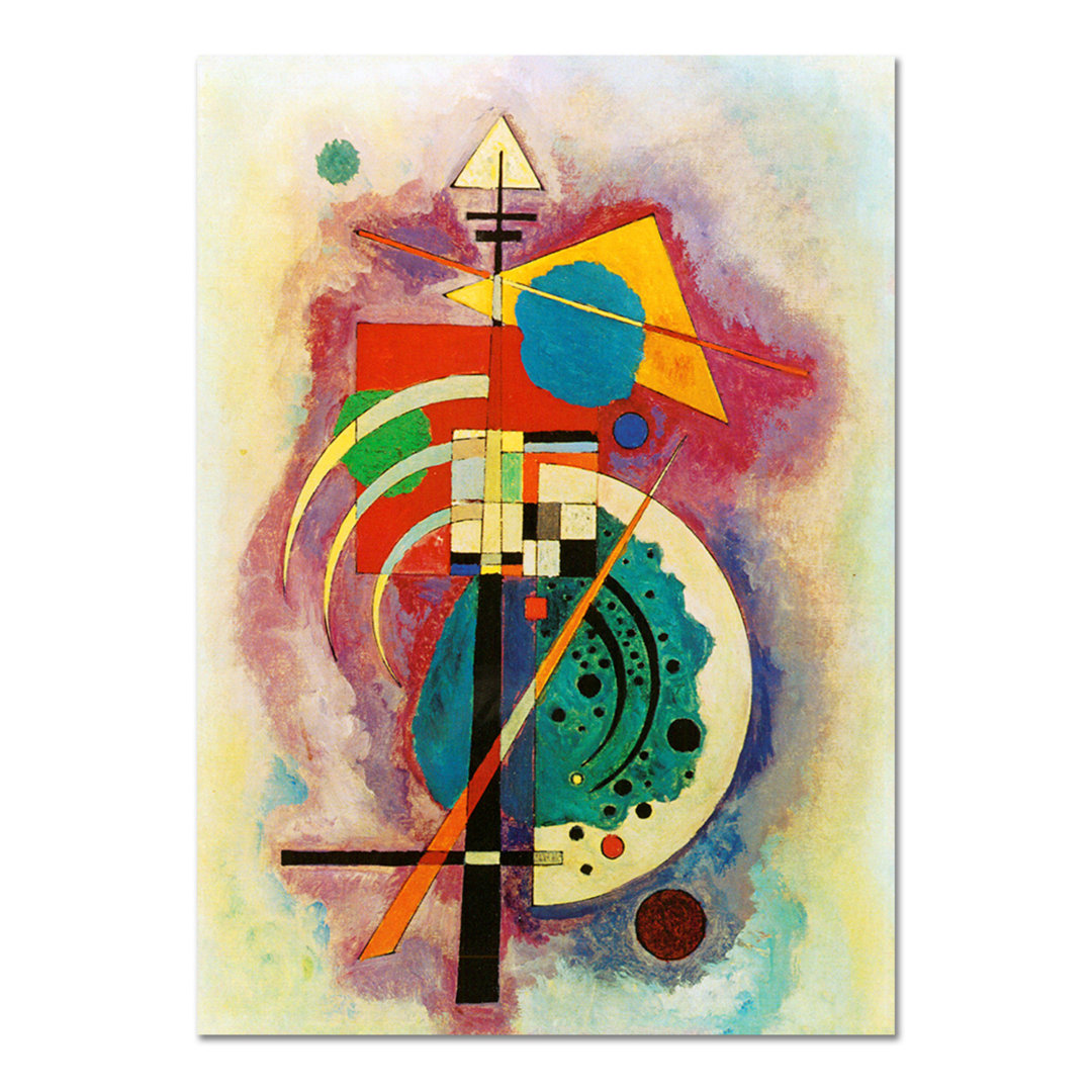 Ivy Bronx - Quadro - Vassily Kandinsky - Omaggio A Will Grohmann - Vetro Acrilico Plexi - 100X140 - Pronto Da Appendere - Quadri Moderni Per La Casa