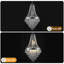 Lustre en cristal 11 lumières, finition dorée ou chromée pour la salle à manger, le salon ou le vestibule (sans ampoules)-1173970491