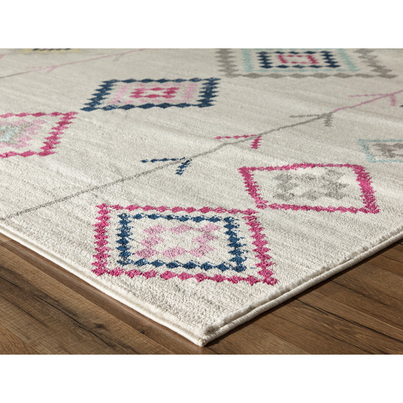 Tapis tribal autochtone ivoire Aston, Tapis de couloir 2 pi x 8 pi