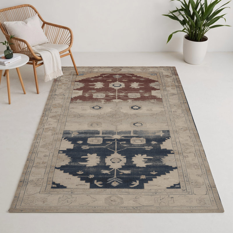 Tapis d'intérieur et d'extérieur surteint beige, Rectangle 9 pi x 12 pi