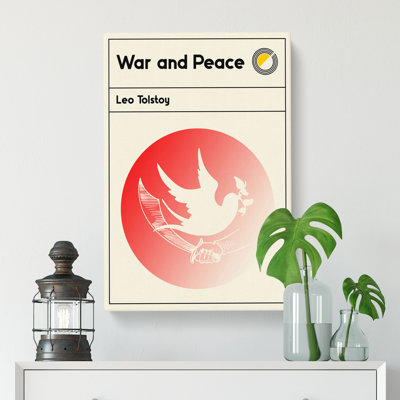 Book Cover War and Peace Leo Tolstoy - Wrapped Canvas
