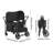 Wagon Stroller for 4 Kids Push Pull Quad Collapsible Stroller 330LBS Loading