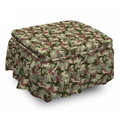 Box Cushion Ottoman Slipcover