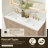 Lala 60" Double Bathroom Vanity with Grain White Engineered Stone Countertop without Mirror-658382847