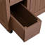 Îlot de cuisine extérieur extensible, table de gril avec étagère à épices latérale, tiroirs et armoire de rangement-128261309