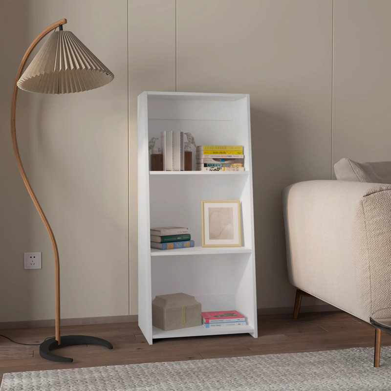 Gakona Bookcase, 3 shelves, Living Room, White