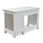 Ensemble de bureau et chaise - Finition gris pommelé et blanc