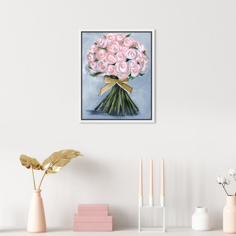 «Floral and Botanical Wonderful Spring Bouquet Florals», reproduction d'art sur toile, H 15 po x l 10 po x P 1,5 po