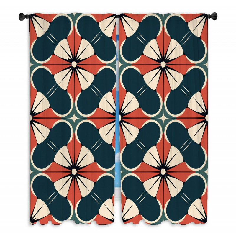 Paire de rideaux obscurcissant en polyester, L 40 po x L 84 po