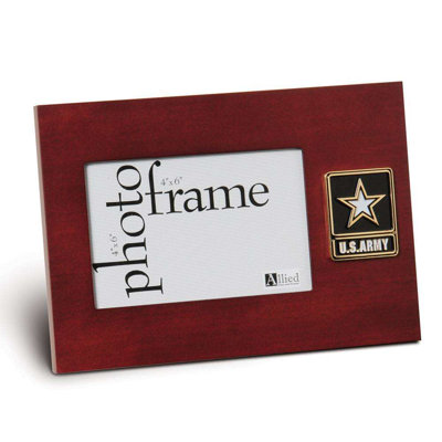Kaliyah Brown Wood Beveled Picture Frame with Mat