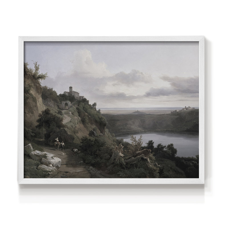 Paysages rétro-CCDCLVI - impression encadrée - réaménageable, Blanc