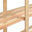 Knowles 170cm H x 170cm W Solid Wood Etagere Bookcase