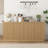 Buffet Cabinet With Storage, Sideboard Cabinet With 4 Doors & Shelves, Wooden Kitchen Coffee Bar Credenza For Living Room And Hallway-982866861