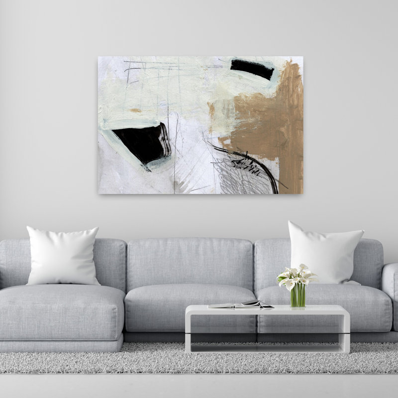Art contemporain contemporain abstrait, H 40 po x l 60 po