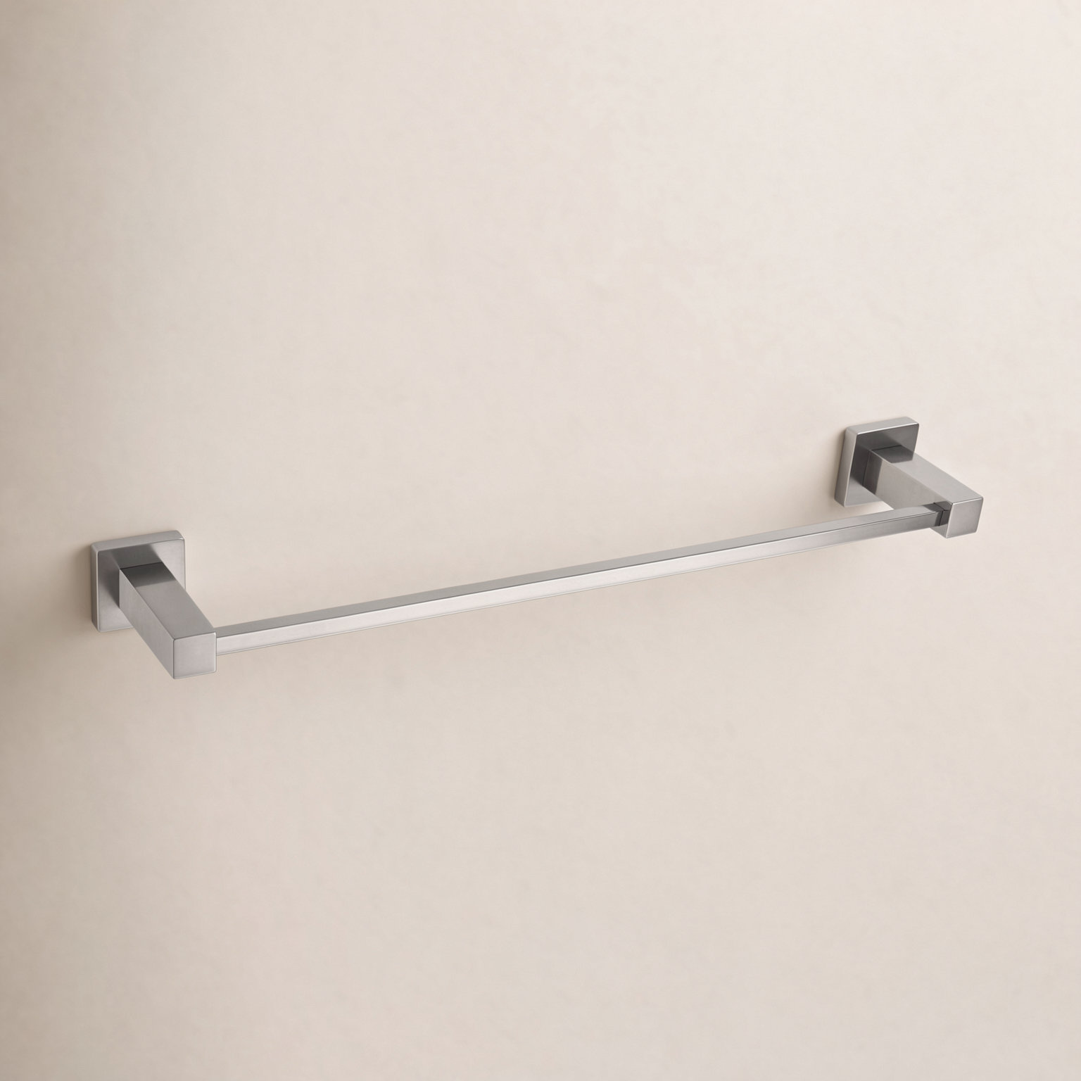 Cube 20" Wall Mounted Towel Bar, Brushed Nickel