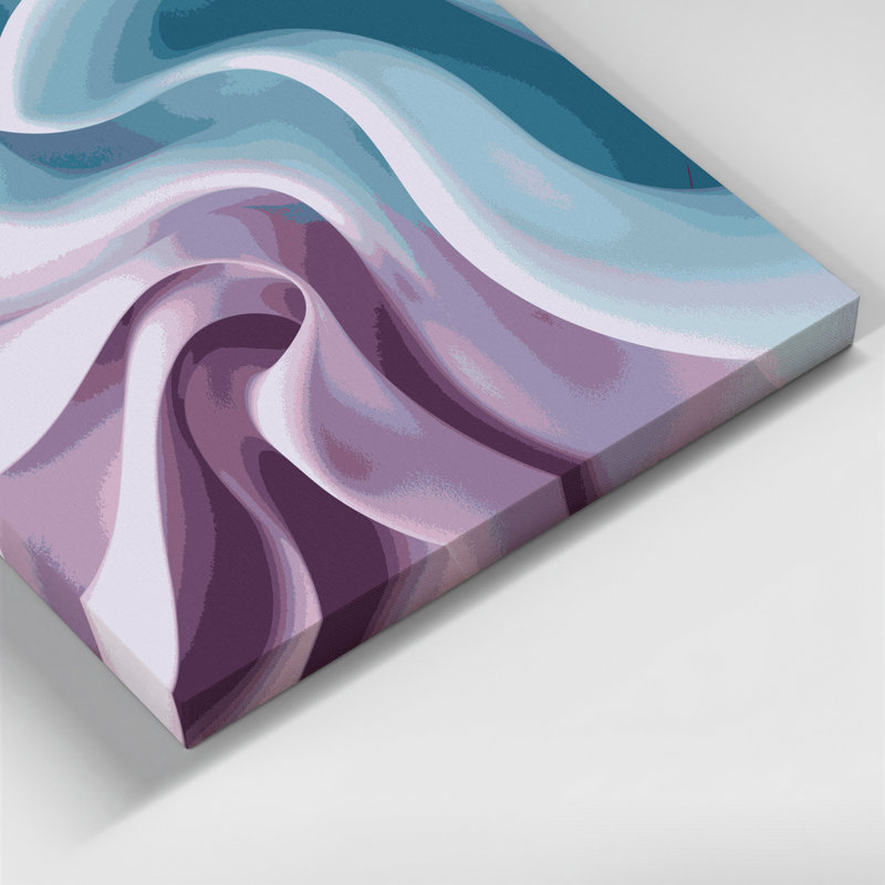 Gradient Abstract 74 Gray Canvas Wall Art, 11" H x 14" W