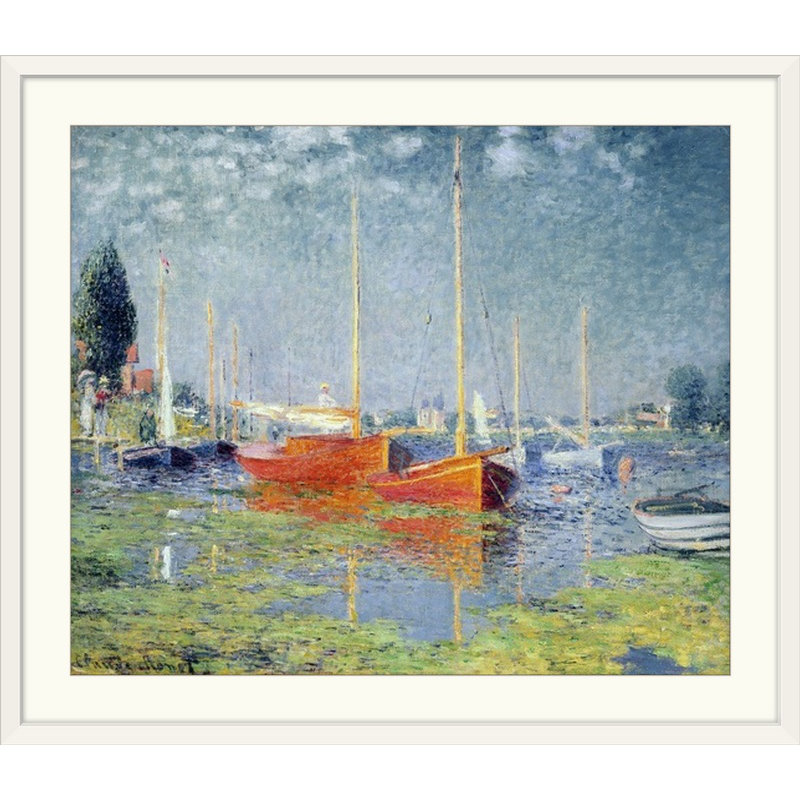 «Argenteuil, 1875» par Claude Monet, reproduction d'art, H 24 po x l 30 po x P 1,25 po, Toile
