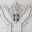 Vaisselier moderne en bois massif blanc