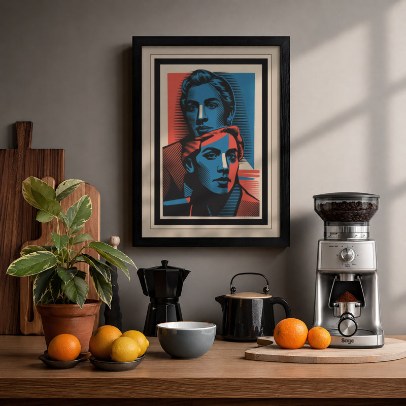 Portraits Pop Art - Print, Black, A3 - 42.0 x 29.7 cm