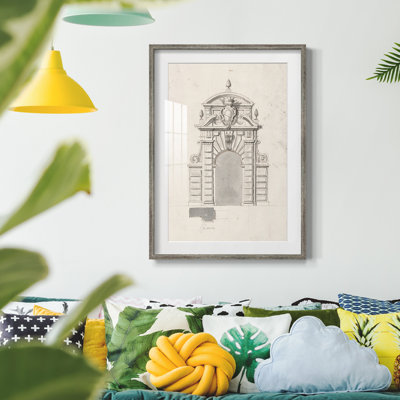 Vintage Sketch LXIV -Framed Print