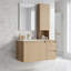 Meuble-lavabo flottant simple 36 po avec armoire supérieure, lavabo en céramique et conception sans poignée-132949840-132949839