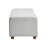 Versatile Plywood Frame Storage Bench With Soft Gray Boucle Upholstery Support And Internal Facility-677047625