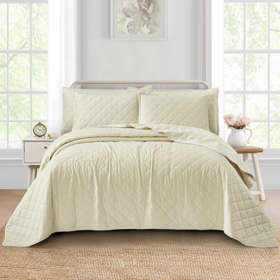 Polyester Coverlet with Pillow Shams Included