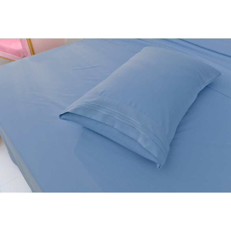 1800 Rayon from Bamboo Sheet Set, Queen, Blue