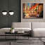 «Café in Light» par Haixia Liu, art mural sur toile-1296537687